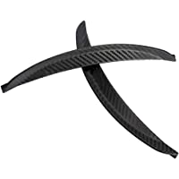 Elenxs 2pcs Fibra de Carbono Pasos DE Rueda Rueda Guardia Lip Cuerpo de Goma de la decoración DIY 25mm Carro del Coche…